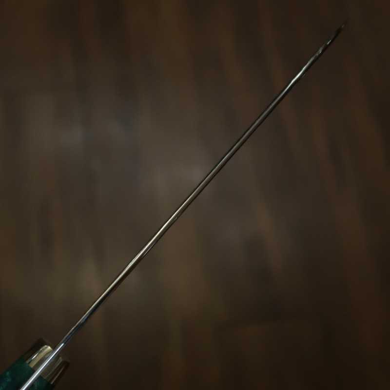 二唐刃物鍛造所 NIGARA SG2 黒打鎚目 三徳 カスタムハンドル (180mm)