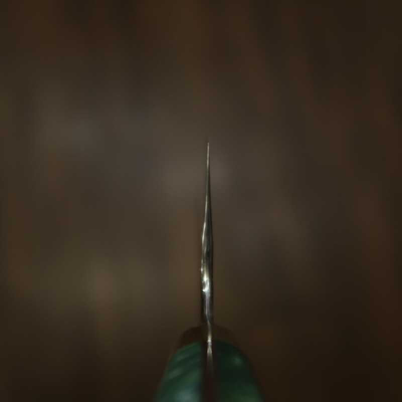 二唐刃物鍛造所 NIGARA SG2 黒打鎚目 三徳 カスタムハンドル (180mm)