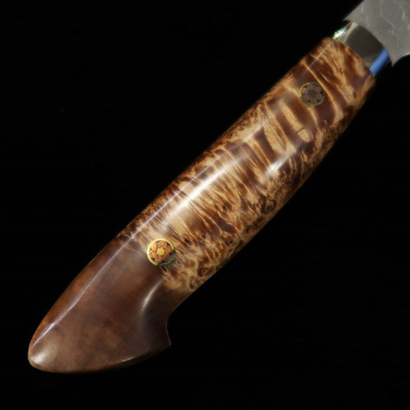 NIGARA SG2 poli, martelé, Nakiri Kirituke, manche custom (180 mm)