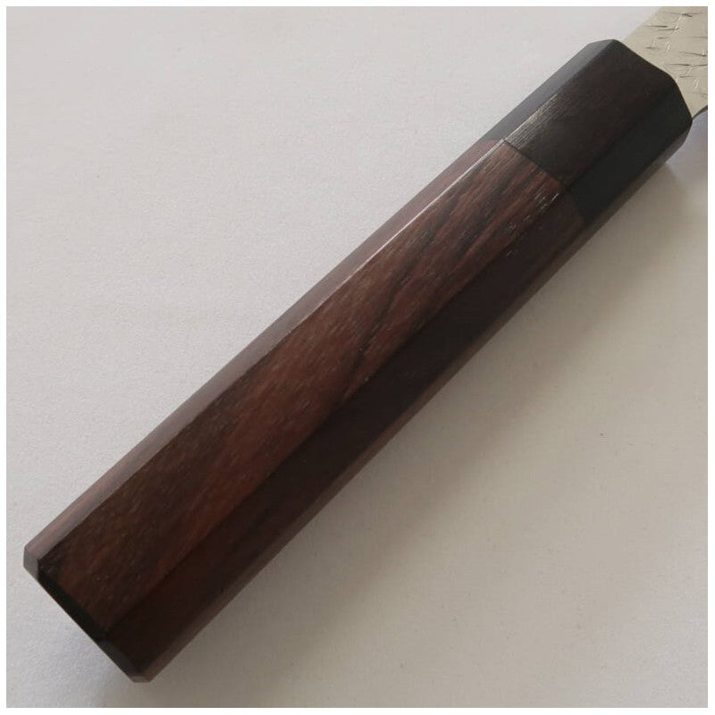 Nigara Hamono NIGARA SPG STRIX, damas martelé, Kiritsuke Nakiri, manche en bois de rose (180 mm)