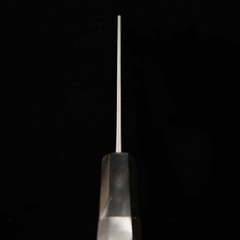 NIGARA Nakiri SG2 Anmon Damascus Buffalo Ebony Octagonal Handle (180mm)