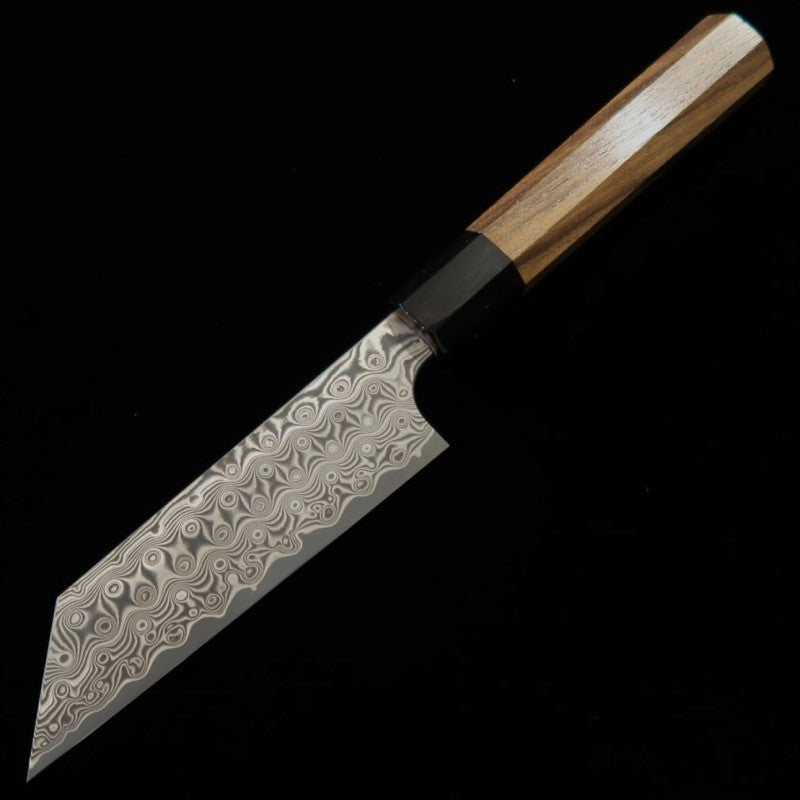 Petty Nigara SG2 Dark Pattern Damascus Buffalo Teak Handle (120mm)