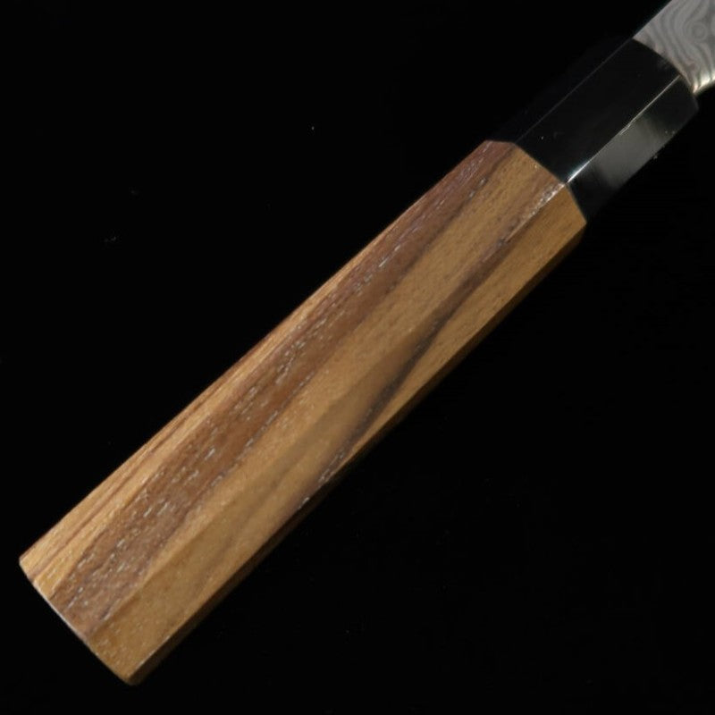 Petty Nigara SG2 Dark Pattern Damascus Buffalo Teak Handle (120mm)