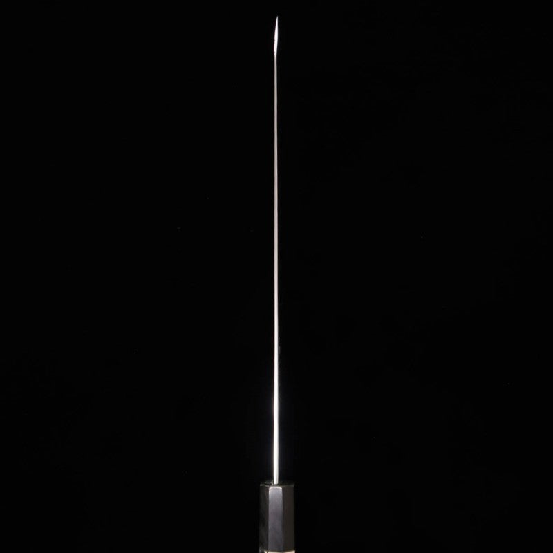 Tadokoro Hamono TADOKORO HAMONO Makoto, acabado espejo, Gin-san número 3, Kirituke Sujihiki, mango de ébano con virola de plata (270 mm)