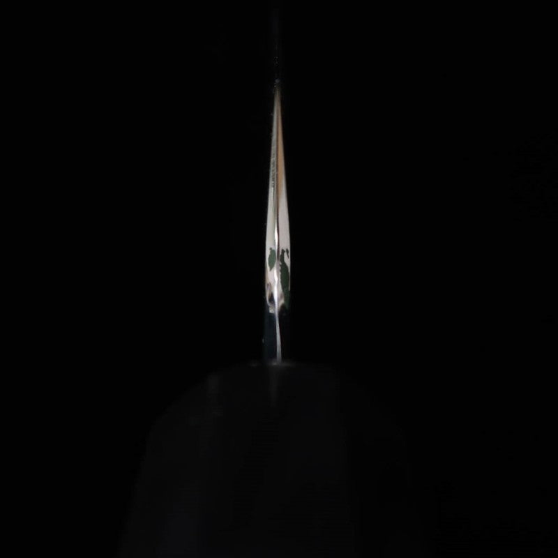 Tadokoro Hamono TADOKORO HAMONO Makoto, acabado espejo, Gin-san número 3, Kirituke Sujihiki, mango de ébano con virola de plata (270 mm)