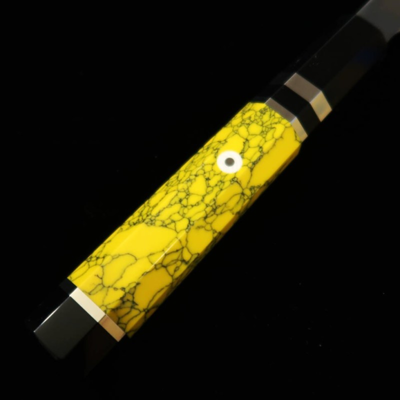 Tadokoro Hamono Makoto, acabado espejo, Aogami nº2, Kiritsuke fileteador, mango personalizado (300 mm)