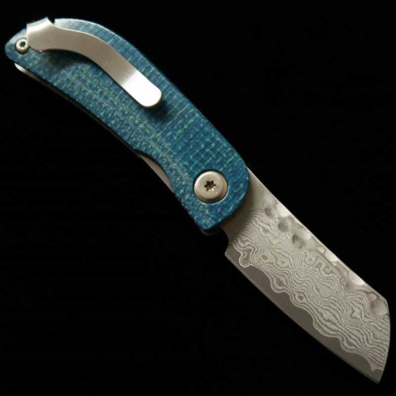 MCUSTA Petit VG-10 Damasco MC-0213D Naranja/Azul (45 mm)