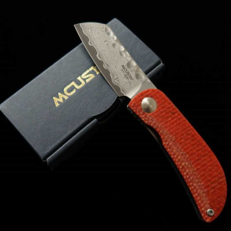 MCUSTA Petit VG-10 Damasco MC-0213D Naranja/Azul (45 mm)