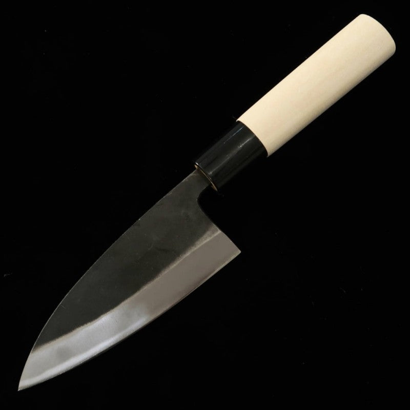 HIDARI YORIMITSU Small Deba SK steel black finish oak handle (120mm)