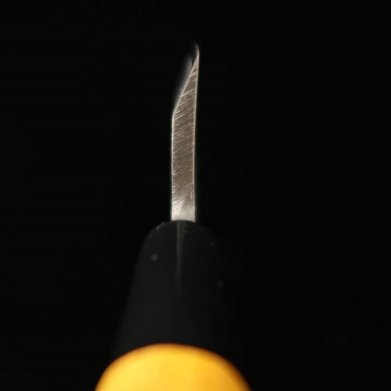Miura Petit Deba, acier bleu n°2, épaisseur 4 mm, manche en orme (105/120 mm)