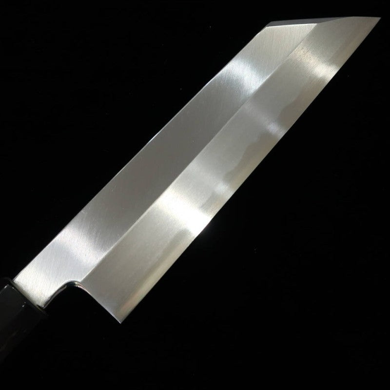 三浦 MIURA ムキモノ包丁 青紙二号 朴水牛八角柄 (180mm)