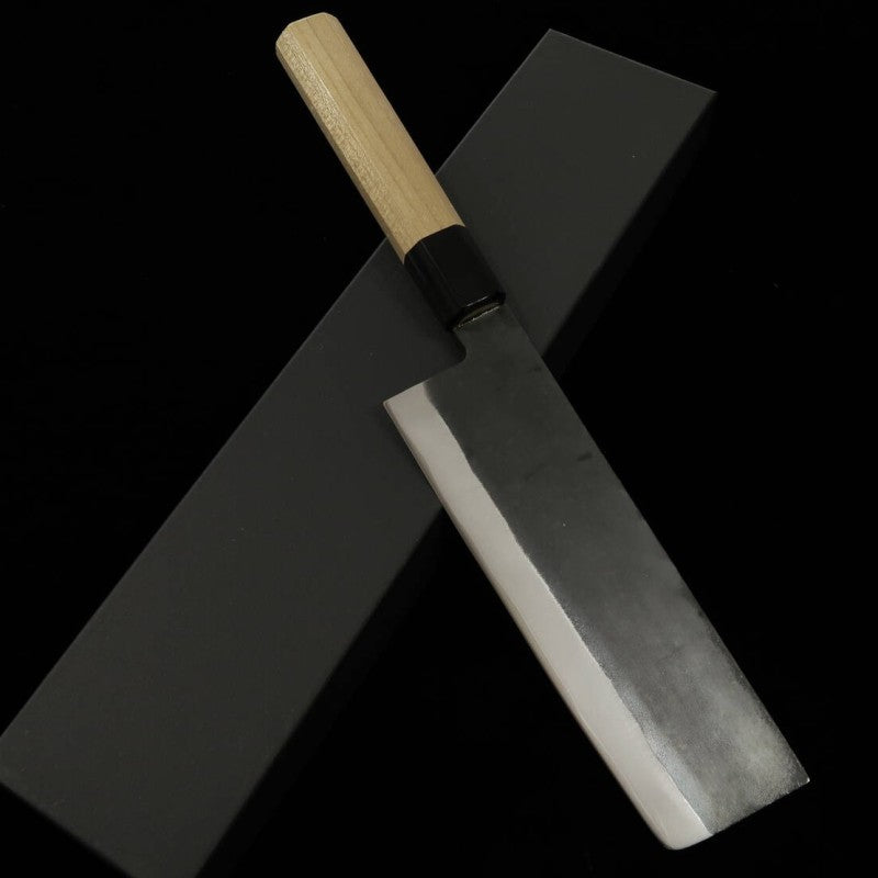 Nakiri MIURA aogami nº1 revestido de acero inoxidable, acabado negro (165mm)