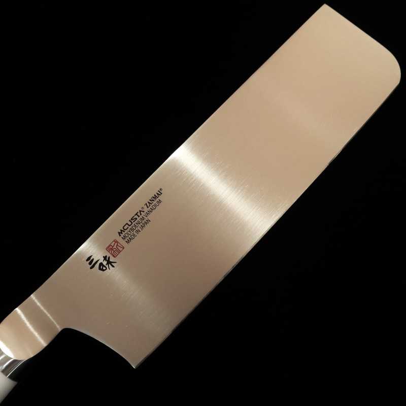 MCUSTA ZANMAI Nakiri Classic Molybdenum Corian (165mm)