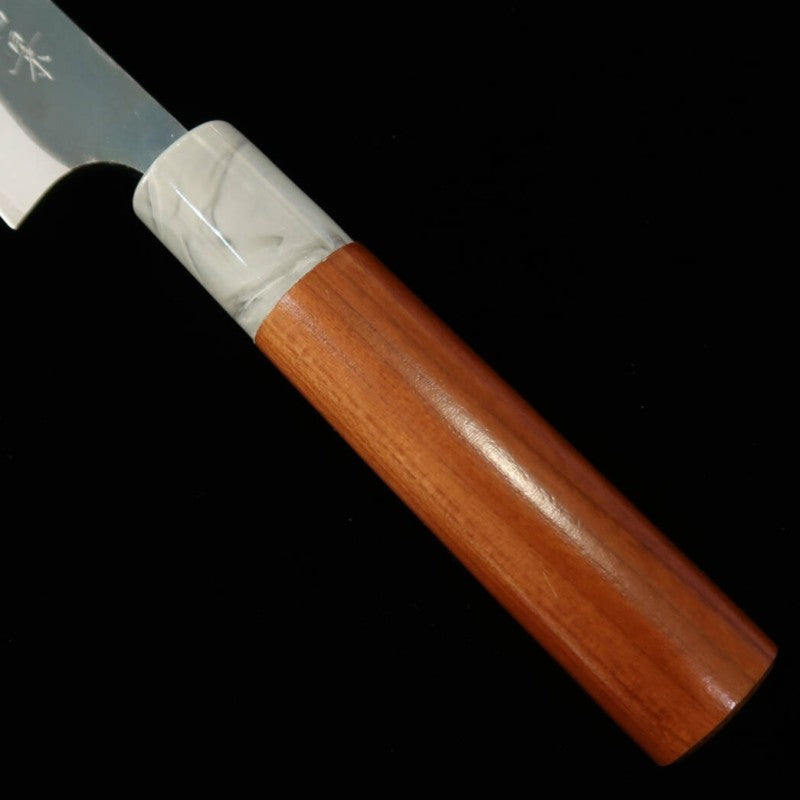 Masakage Aogami #2 "Mizu" Finition kuro-uchi Petty Manche en merisier américain (150 mm)