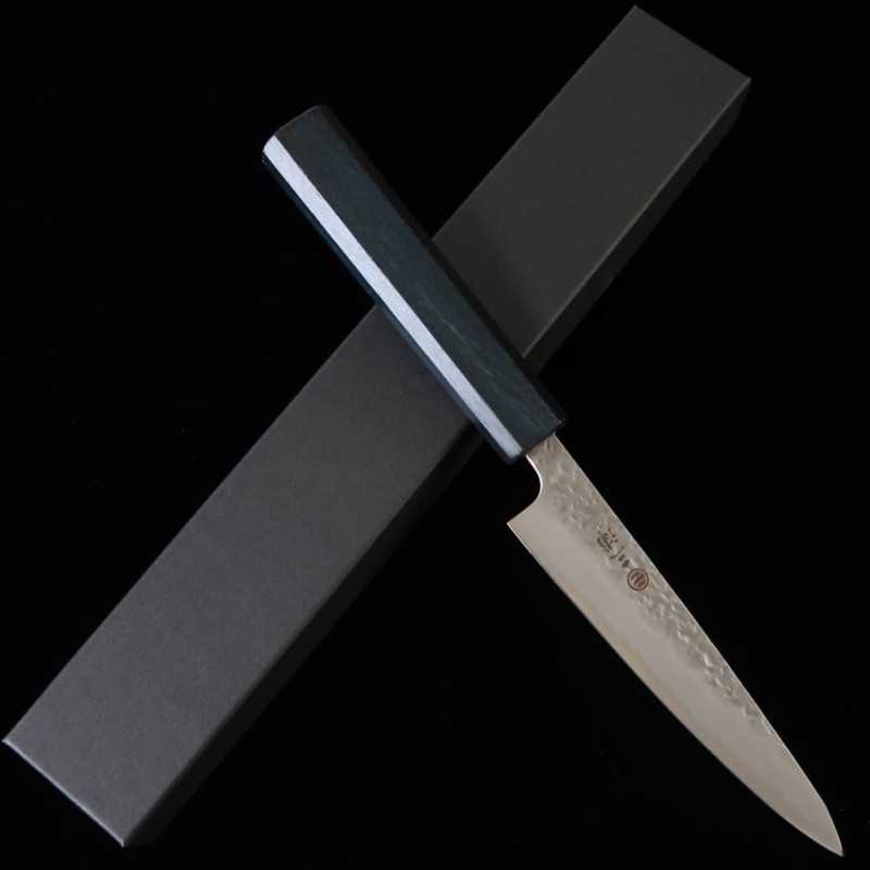 MIURA Petty Shirogami No.1 Hammered Oak Handle (135mm)