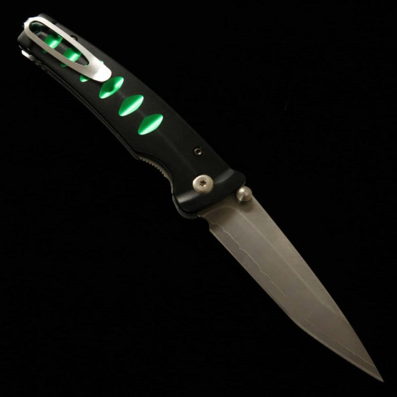 Navaja plegable MCUSTA - Serie Katana - MC-0044C - VG-10 - Negro/Verde (85mm)