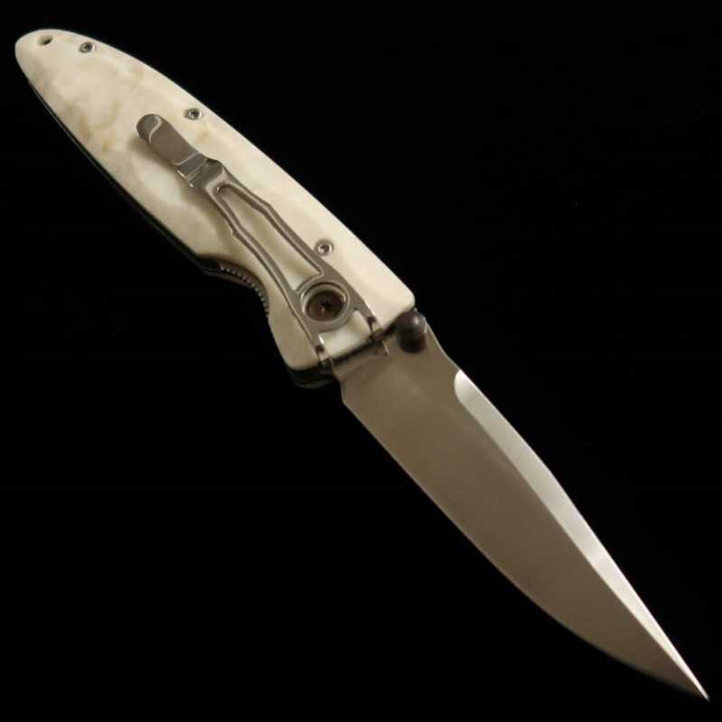 MCUSTA Classic Wave Corian, navaja plegable MC-0019V (85mm)