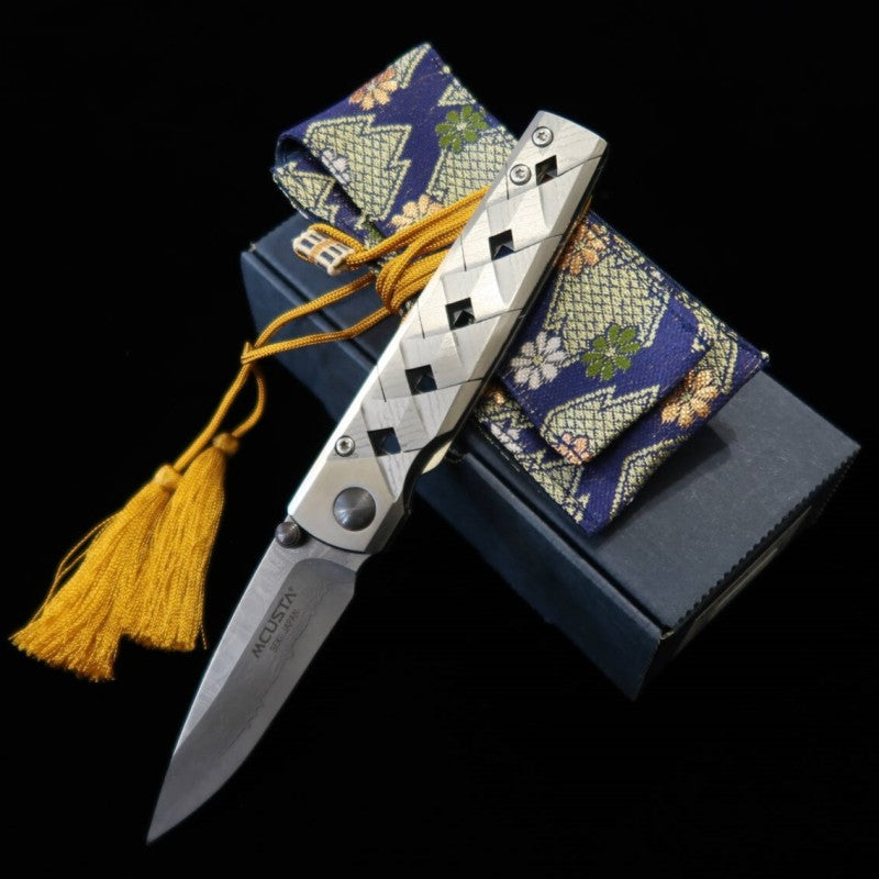 Mcusta Katana serie VG10 Damasco 33 capas plata MC-0037D (71mm)