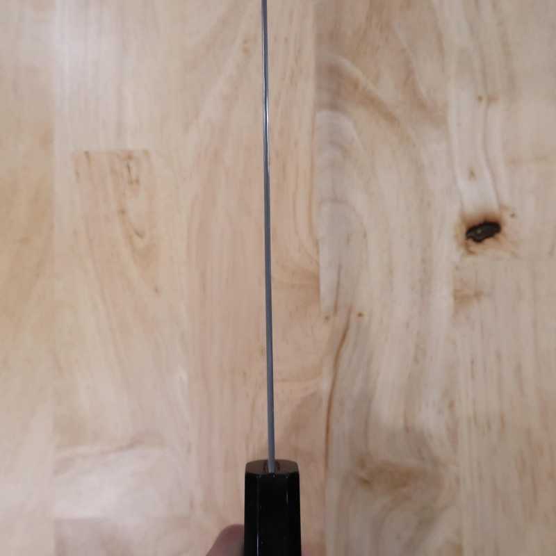 二唐刃物鍛造所 NIGARA SG2 暗紋 先丸筋引 黒檀八角柄 (270/300mm)