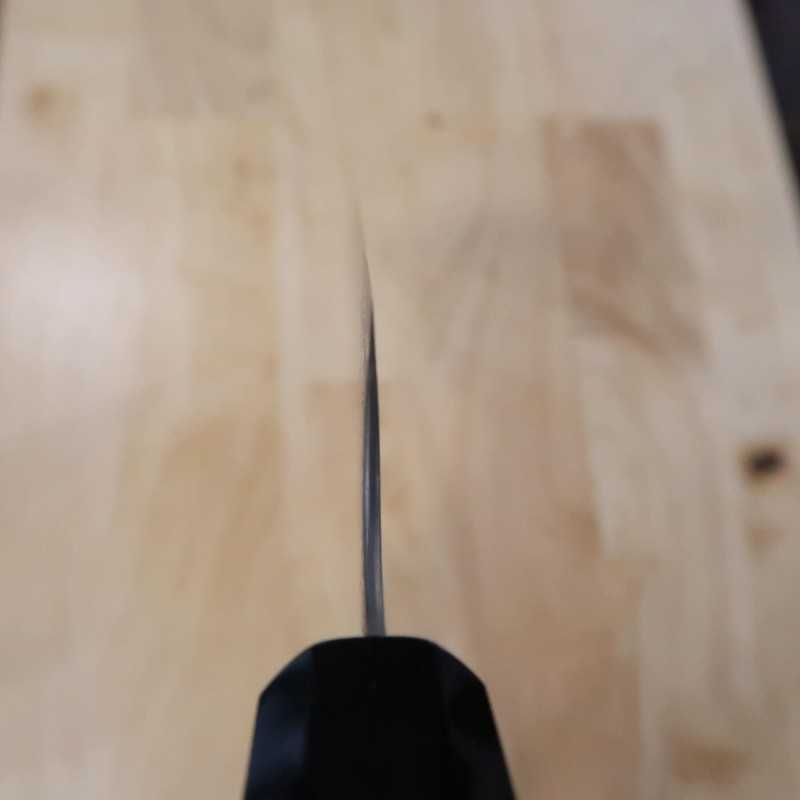 二唐刃物鍛造所 NIGARA SG2 暗紋 先丸筋引 黒檀八角柄 (270/300mm)