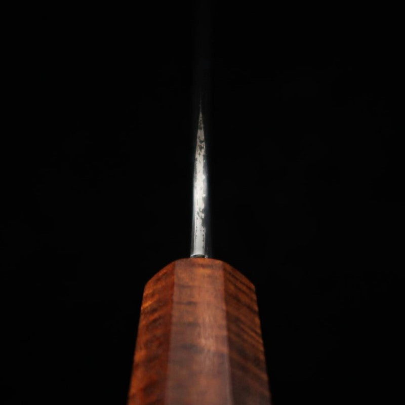 Sujihiki Nigara cabo octogonal de ébano damasco martelado preto (450mm)