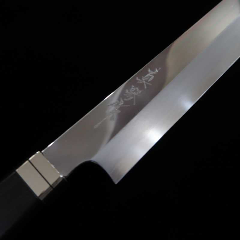 Tadokoro Hamono TADOKORO HAMONO Makotosaku Saki-maru Takobiki Gin-san nº3 Pulido espejo Mango de ébano (300 mm)