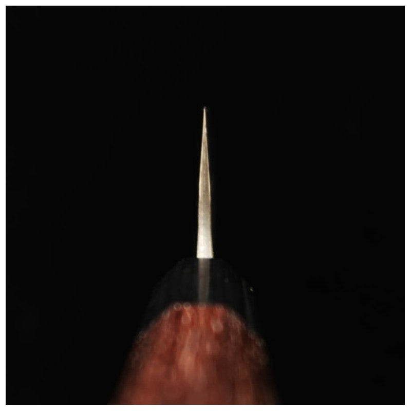 ANRYU Santoku Aogami Super hammered black finish Rosewood handle (180mm)