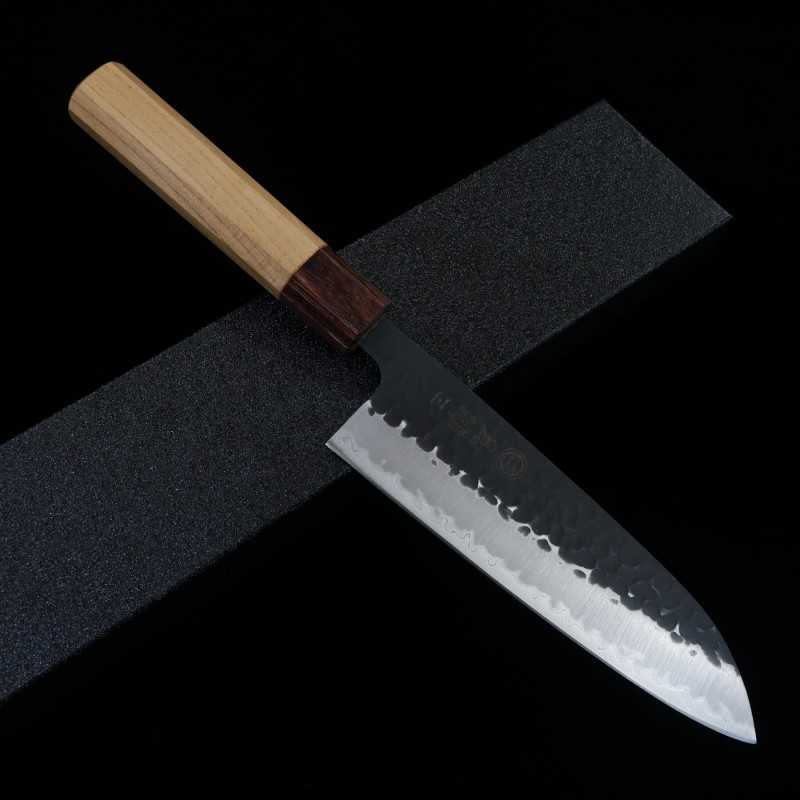 Santoku MIURA Aogami Super Laminado Forjado Negro (165mm)