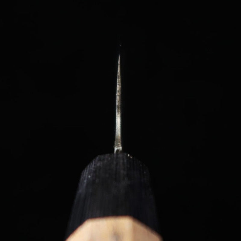 三浦 MIURA 三徳 青紙二号 黒打ち 胡桃柄 (165mm)