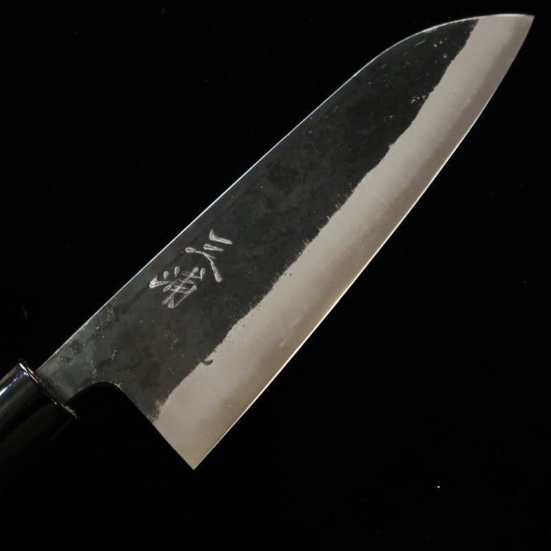 三浦 MIURA 三徳 松風 青紙二号 黒打ち 朴柄 (165mm)