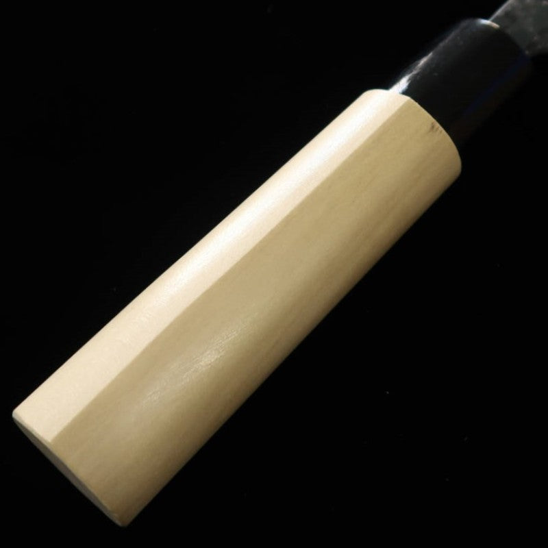 三浦 MIURA 三徳 松風 青紙二号 黒打ち 朴柄 (165mm)