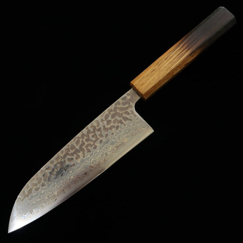 Santoku MIURA Ginsan Damasco Martelado (165mm)