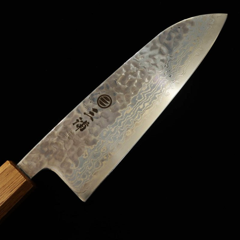 Santoku MIURA Ginsan Damasco Martelado (165mm)