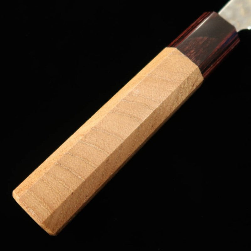 Santoku MIURA Gin-3 Damasco blanco Mango de olmo (165mm)