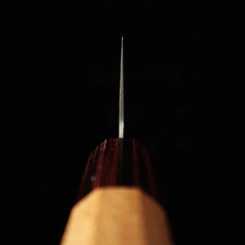 Santoku MIURA Gin-3 Damasco blanco Mango de olmo (165mm)