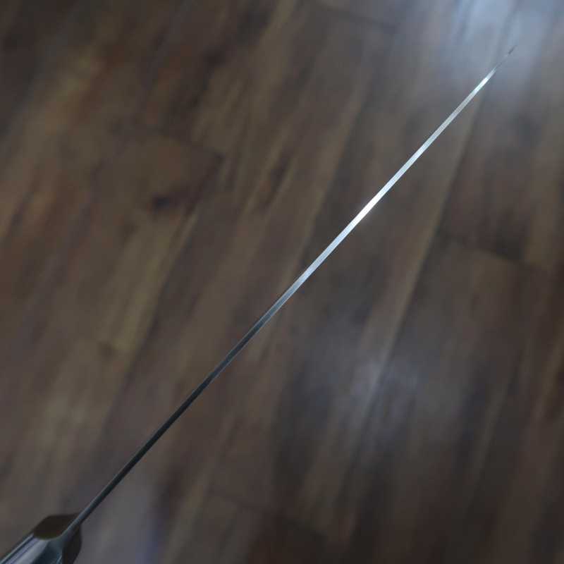 Santoku SUISIN INOX PREMIUM com cabo de micarta vermelho/branco (180 mm)