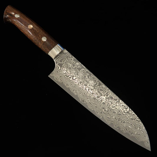 SAJI TAKESHI Santoku R2 Damas Ironwood (180 mm)
