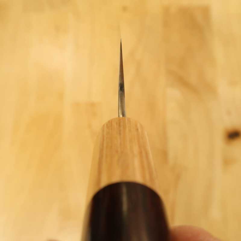 Yuta Katayama YUTA KATAYAMA VG10 Damas Finition polie Sujihiki Manche en palissandre forme châtaigne (240/270 mm)