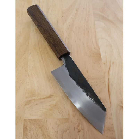 Hado Sumi Acier Blanc No.2 Petit couteau Bunka Manche en chêne laqué (135 mm)