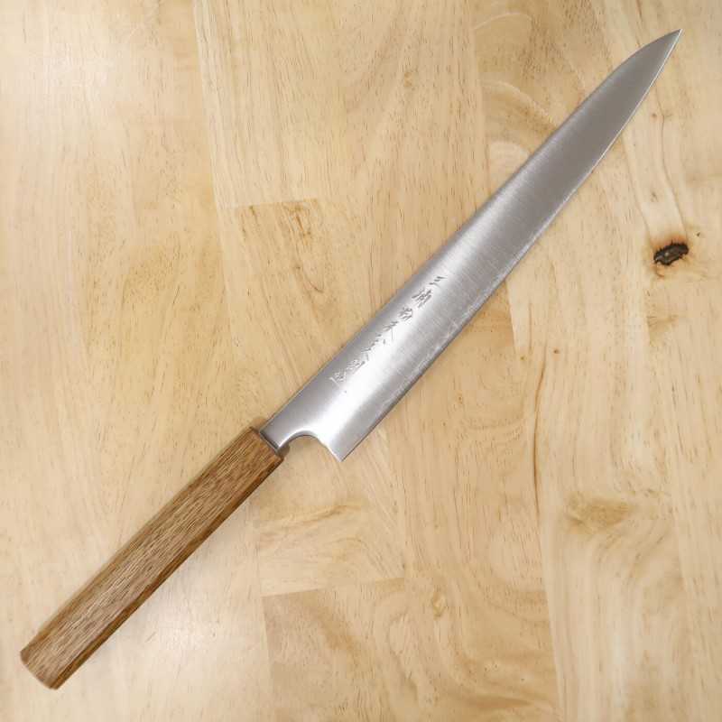 Sujihiki MIURA acero en polvo HSS mango octogonal de roble (240/270mm)