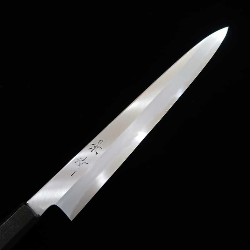 KAGEKIYO Kagekiyo Gin-gami n°3, manche laqué, couteau japonais Sujihiki (240/270 mm)
