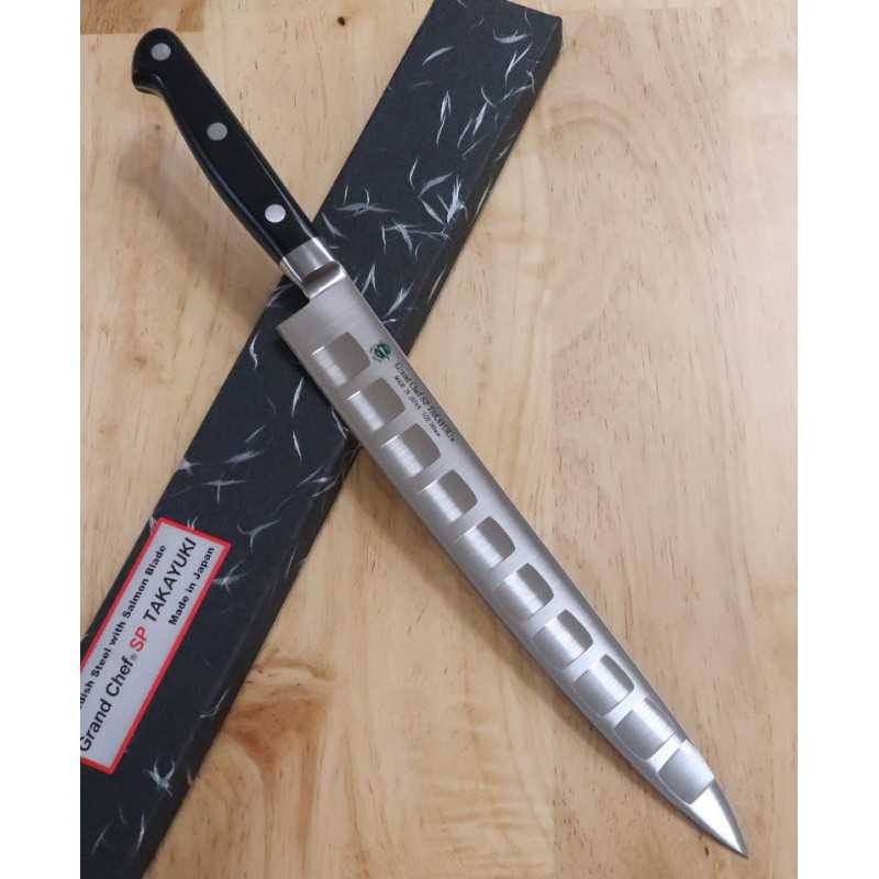 SAKAI TAKAYUKI Grand Chef Sujihiki à alvéoles, pour droitier (240/270 mm)
