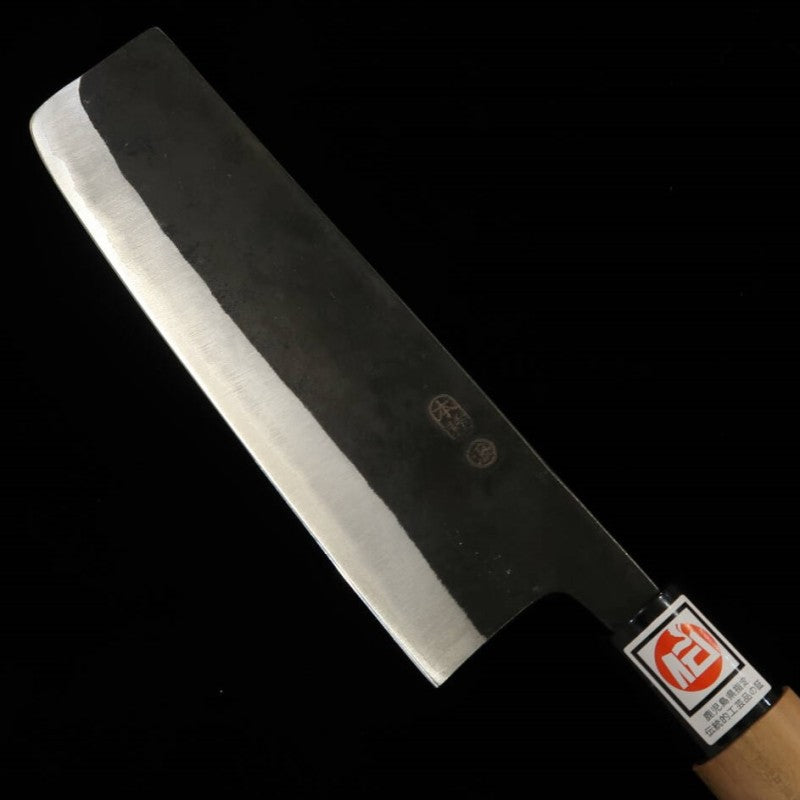 IKENAMI HAMONO Nakiri White Steel No.1 Sakura Handle (170mm)