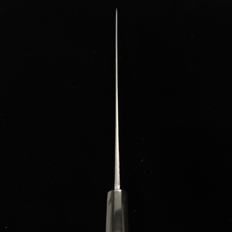 Ajikataya Sujihiki Hinoura Shirogami No. 2 Black Finish Nashiji Magnolia Handle (240/270mm)