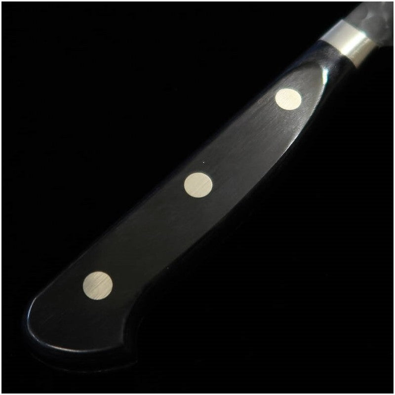 Miura MIURA Sujihiki Aogami Super, martelé, finition noire, manche en bois composite noir (240mm)