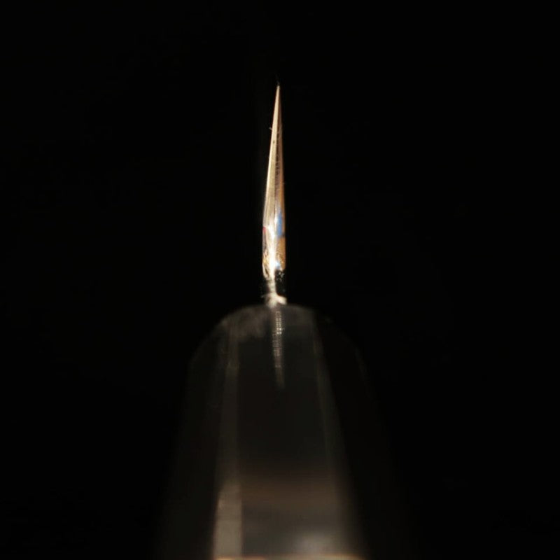 Tadokoro Hamono TADOKORO HAMONO Makoto, finition miroir, acier Gin-san n°3, Sujihiki, manche en ébène avec virole argentée (270mm)