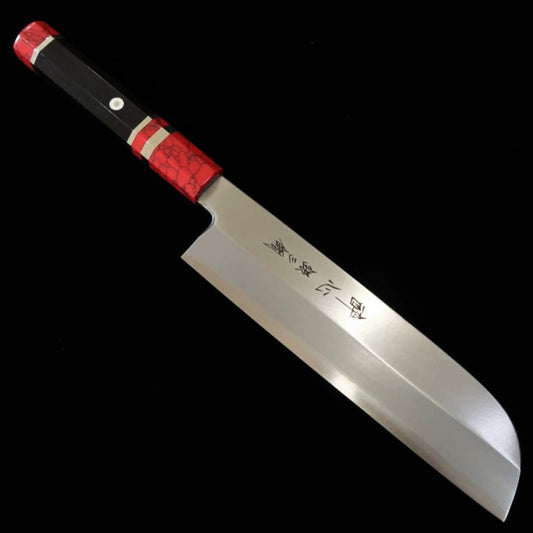 Suisin GIN3 Usuba à pointe courbe Manche custom (210 mm)