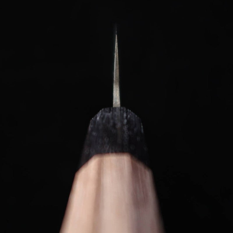 Petty MIURA Aogami Nº 2 Acabamento kurouchi Cabo em Nogueira (105mm)