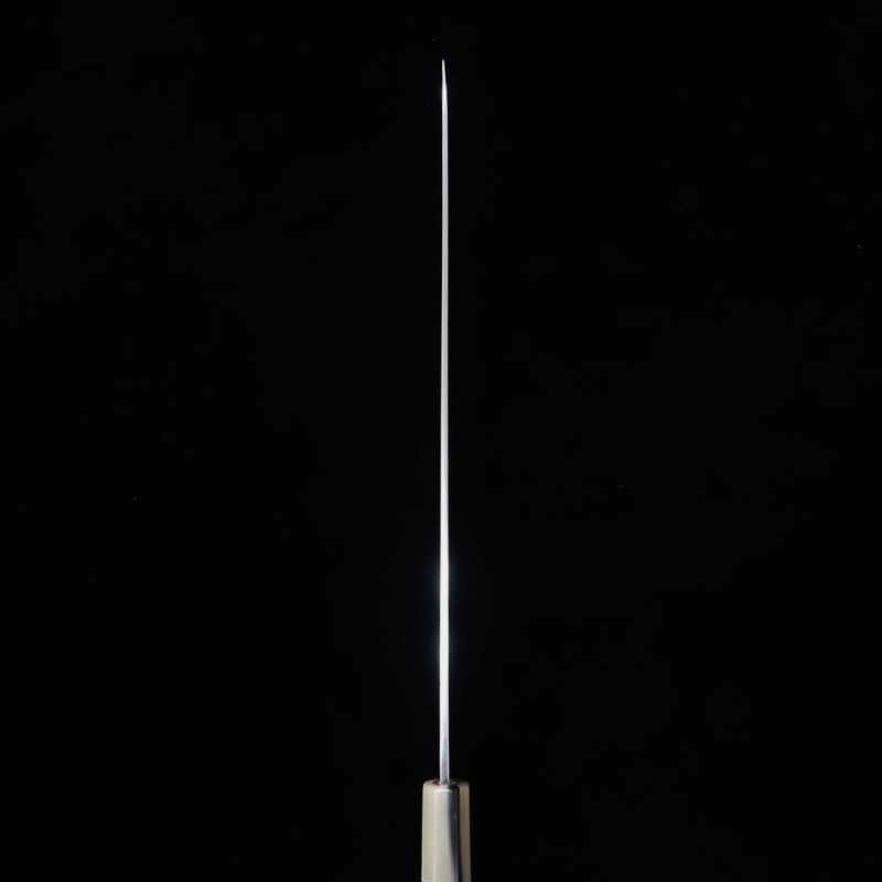 Yanagiba MIZUNO Tanrenjo Honyaki DX Aogami 2 com cabo Karin e bainha de magnólia (300mm)