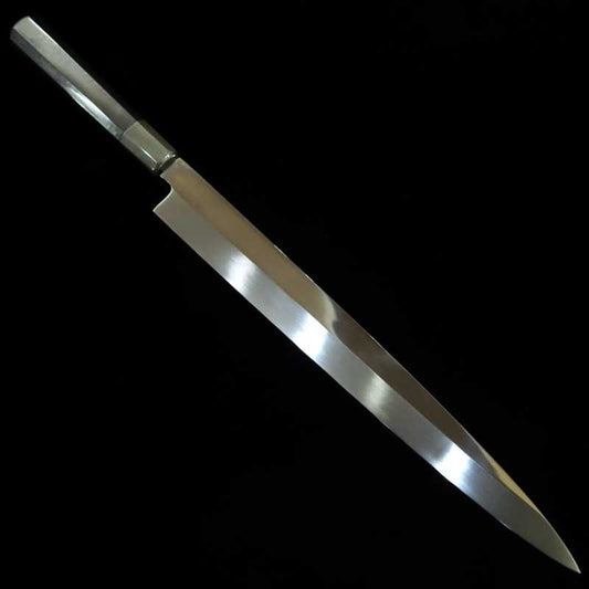 Yanagiba SUISIN Ikeda Miwa Aogami nº2 Mizuhonyaki Espejo plano Mango octogonal de ébano (330mm)